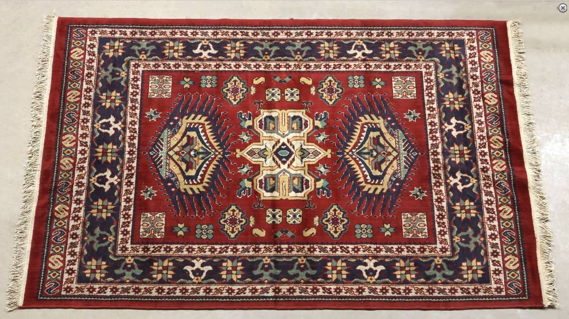 ESTATE MACHINE-WOVEN SABRATHA WOOL RUG, 4' 11" X 7'11"