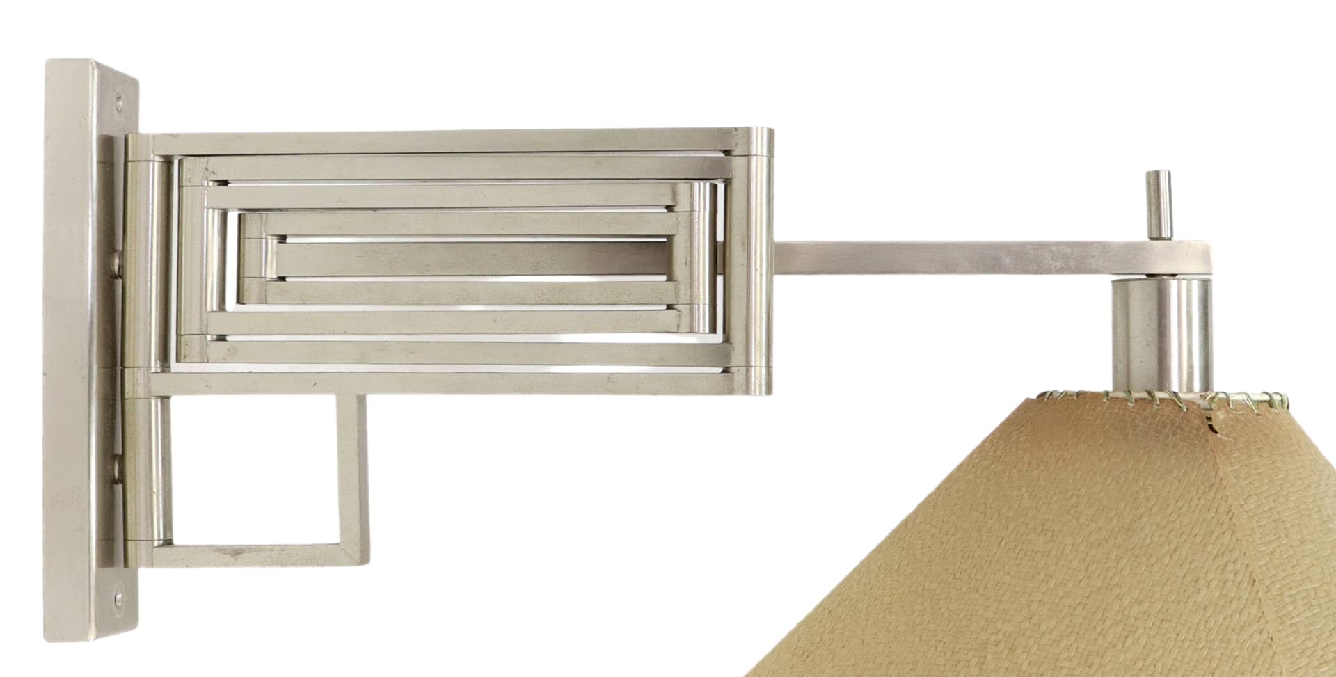 LACKING SHADE!! MID-CENTURY MODERN ARTICULATED WALL LIGHT--LACKING SHADE