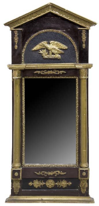 KARL JOHAN PERIOD EMPIRE STYLE EAGLE WALL MIRROR