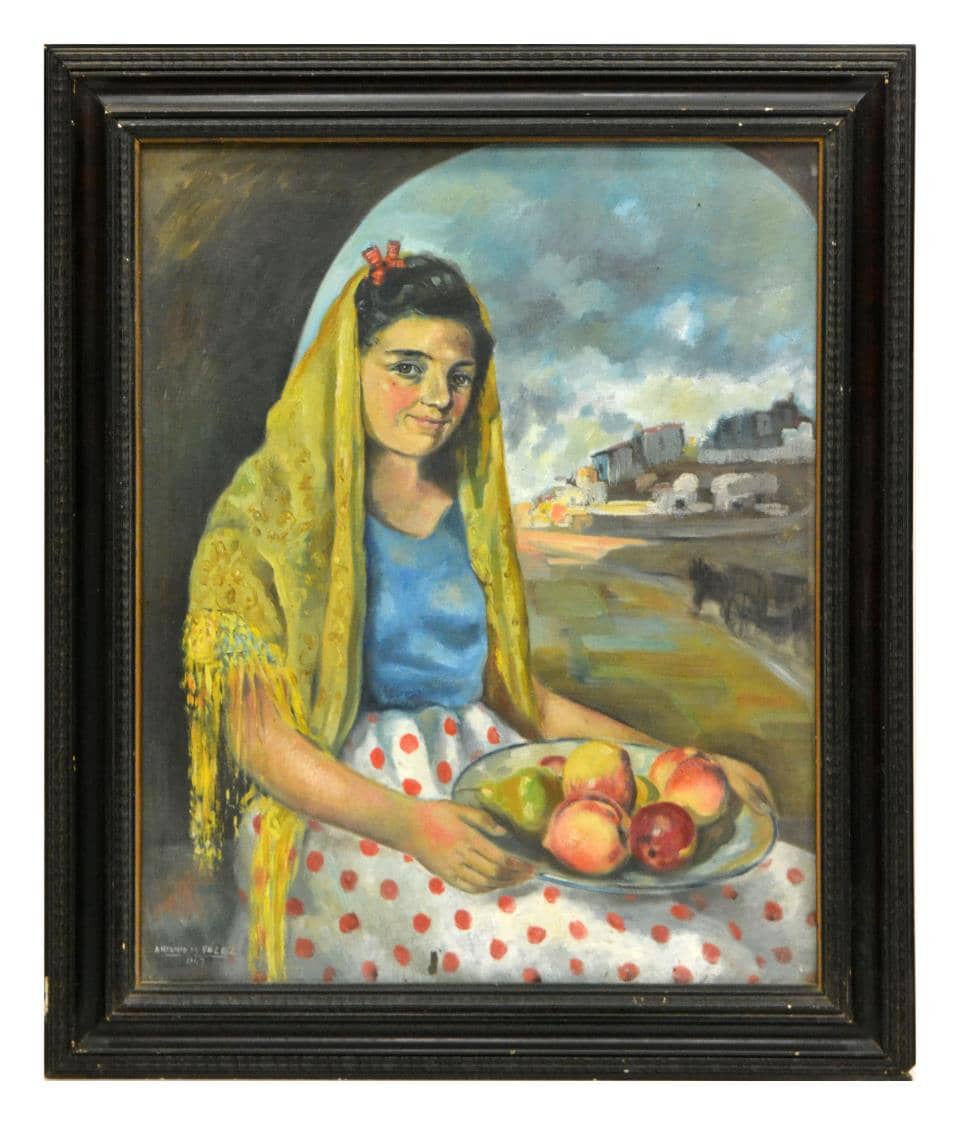 ANTONIO DE VELEZ (1905-1969) SPANISH PORTRAIT