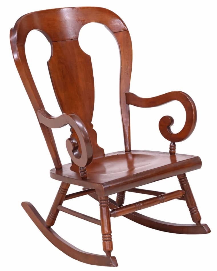 AMERICAN TELL CITY REGENCY STYLE WOOD ROCKING CHAIR