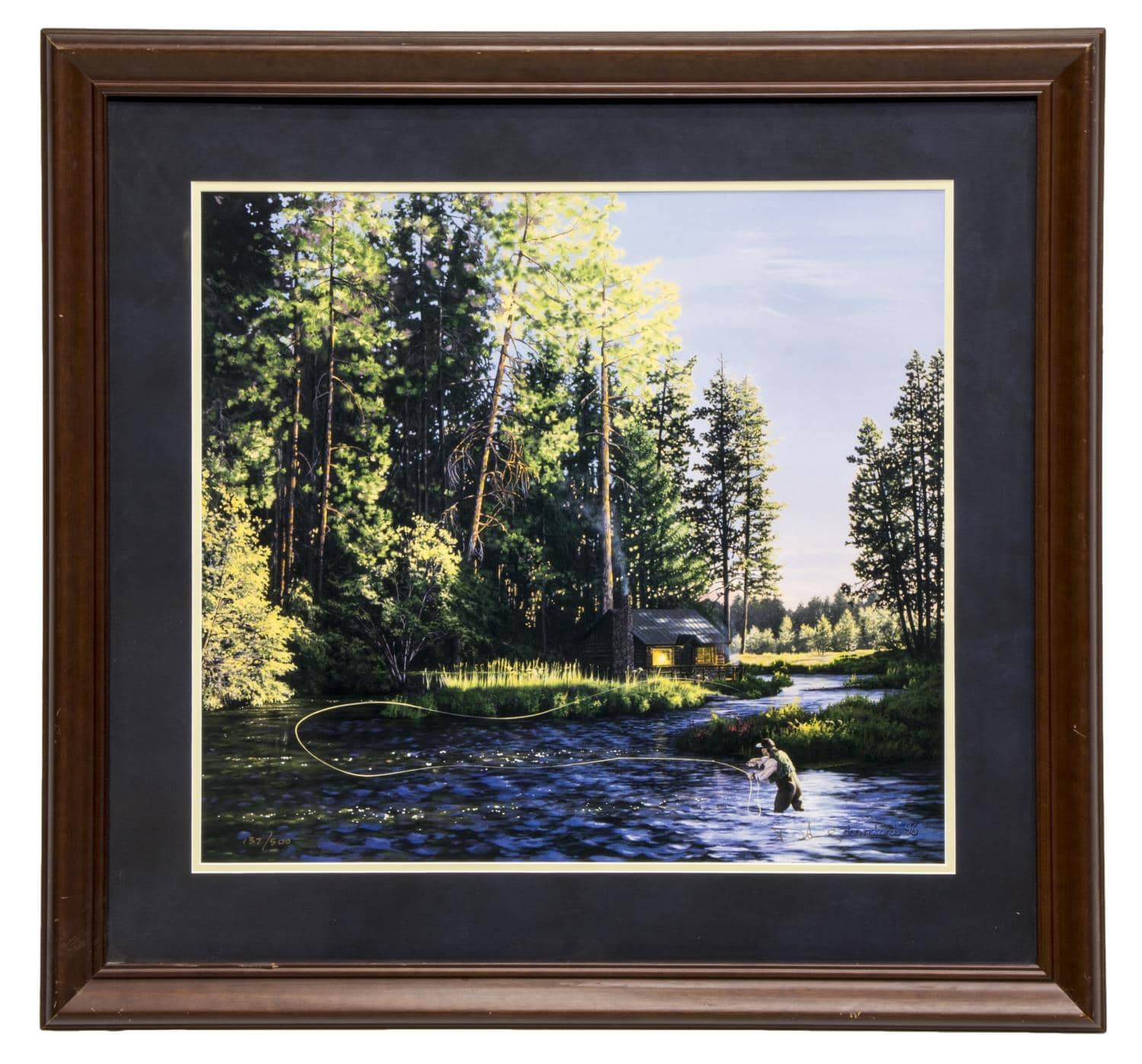 DAN RICKARDS, FLY FISHERMAN, LIMITED SIGNED PRINT