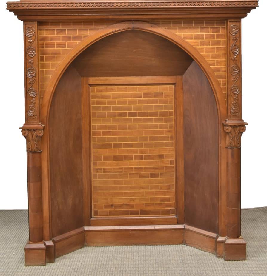 MONUMENTAL ITALIAN CARVED FIREPLACE SURROUND