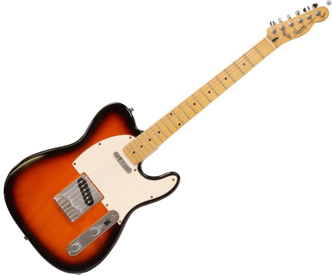 FENDER SQUIRE TELECASTER BROWN SUNBURST ELECTRIC GUITAR