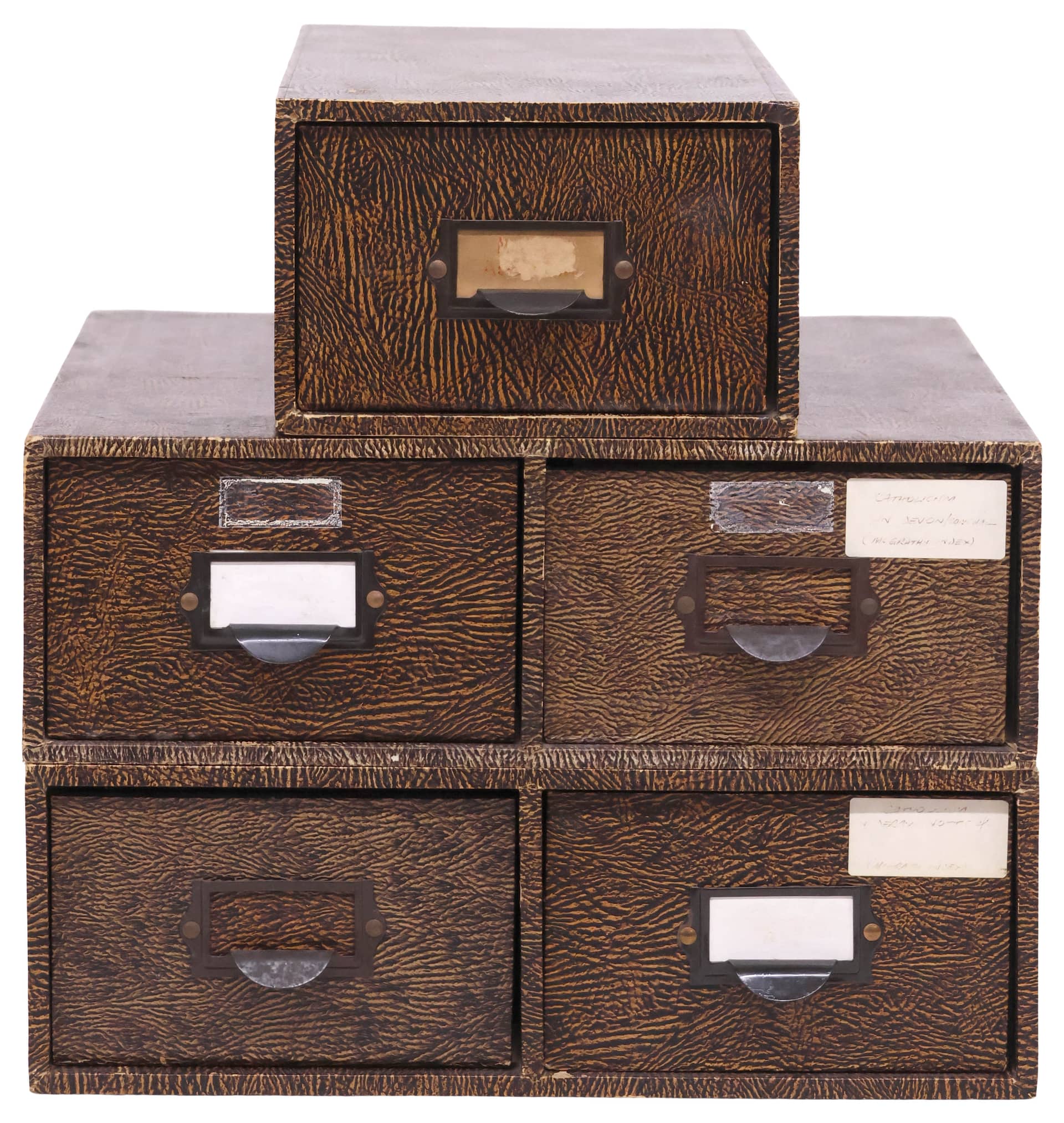 (3)  ENGLISH INDEX CARD FILES & CARDS, 1 TAGGED UNDERHILL (PLYMOUTH) LTD.