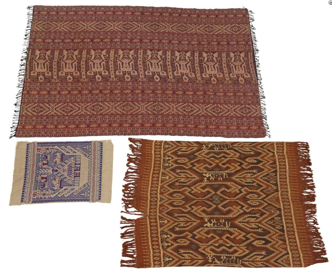 (3) SOUTHEAST ASIAN WOVEN TEXTILES, INDONESIAN IKAT