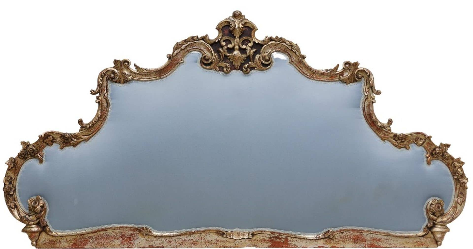 FRENCH LOUIS XV STYLE SILVER GILT HEADBOARD