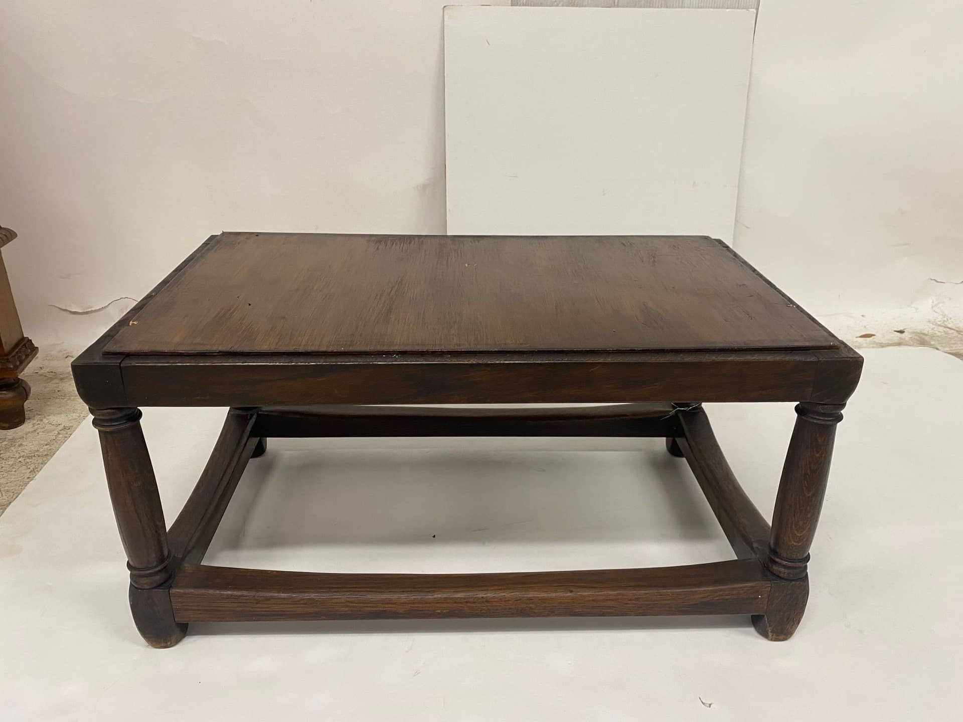 DIMINUTIVE FRENCH OAK SIDE TABLE