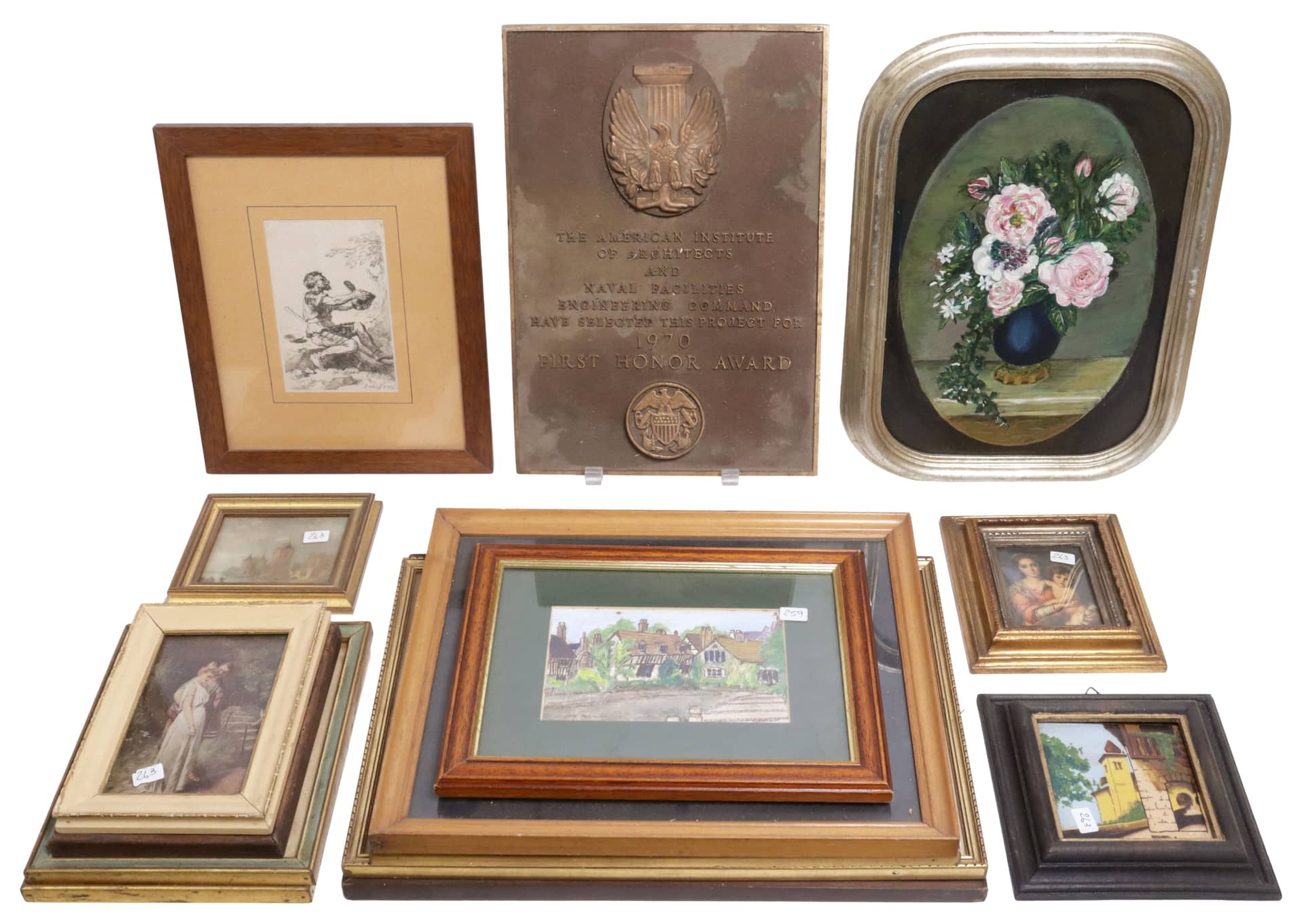 (15) COLLECTION OF FRAMED ARTWORK, PRINTS & PAINTINGS