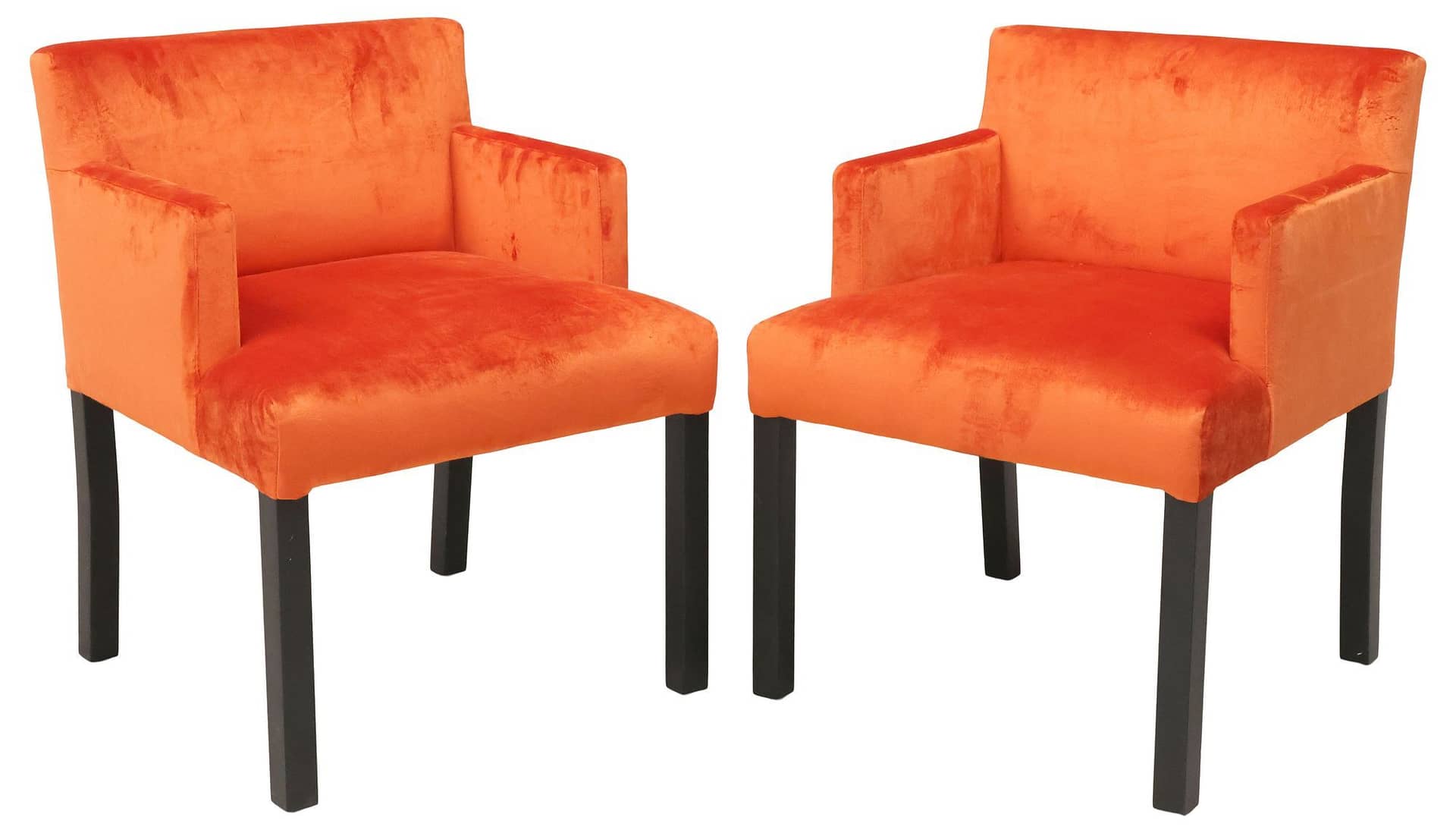 (2) CONTEMPORARY IKEA 'MARENAS' VELVET-UPHOLSTERED CHAIRS