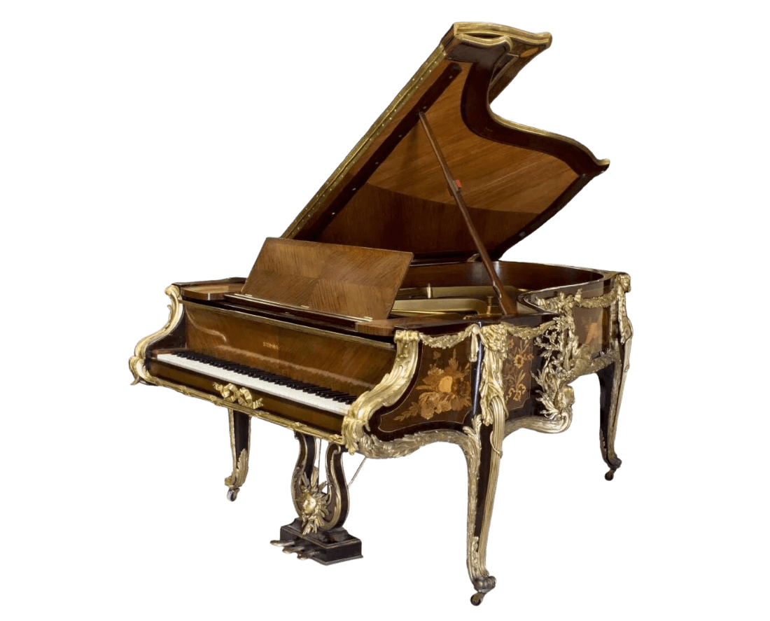 Steinway art case piano with Jansen and Message ormolu