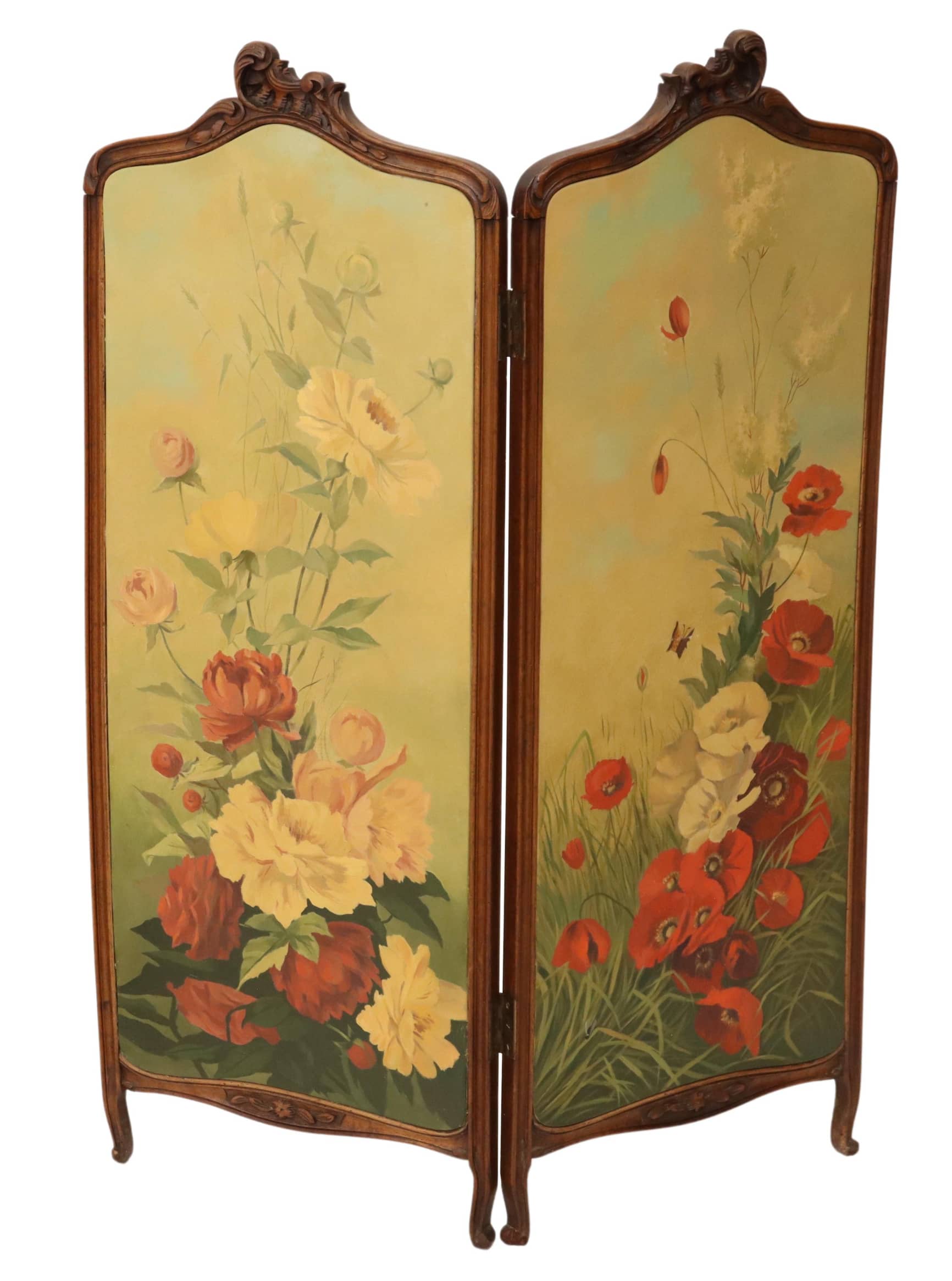 FRENCH CARVED FIREPLACE SCREEN